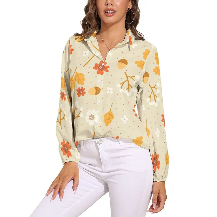 Personalized Design Christmas Women's Vntage Casual Long Sleeve Shirt Tops Full Print