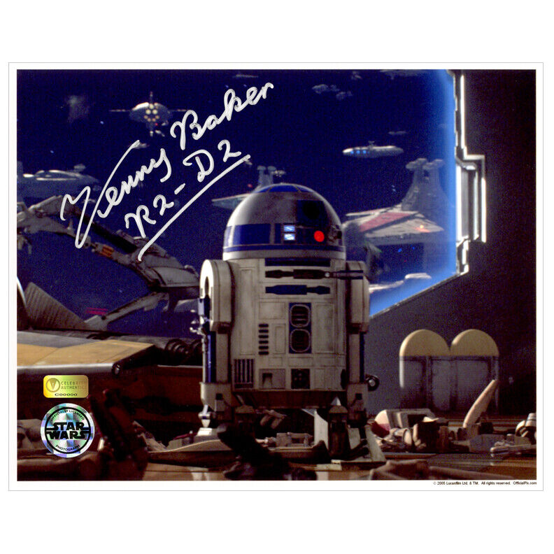 Kenny Baker Autographed Star Wars Revenge of the Sith R2-D2 8x10 Photo Poster painting