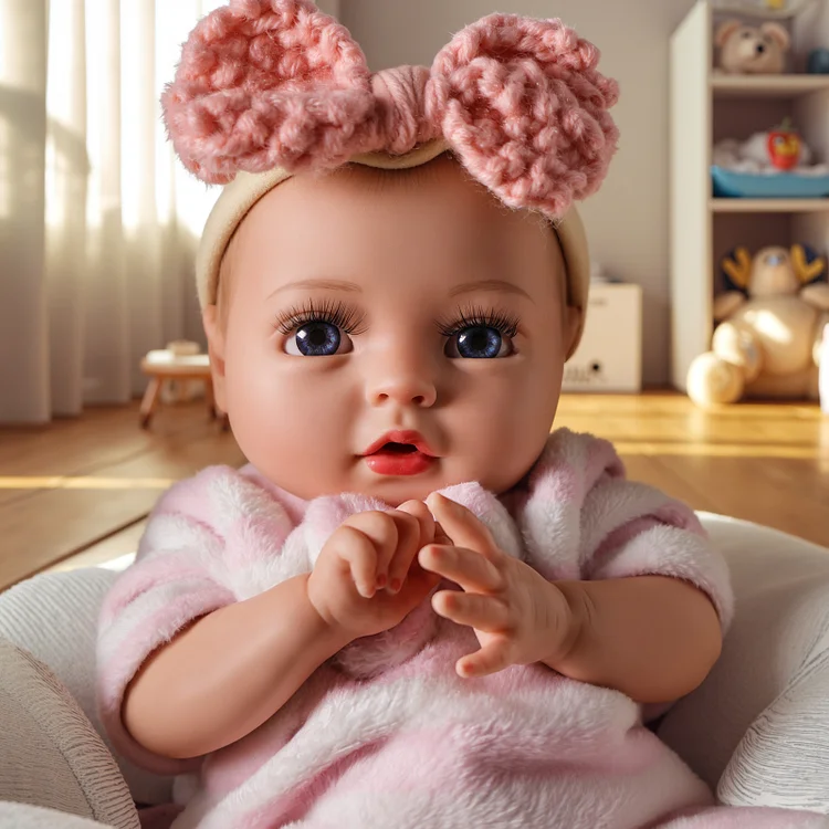 Babeside Terry 12"/16" Realistic Silicone Smiling Baby Little Infant Girl Building Lovely Memories