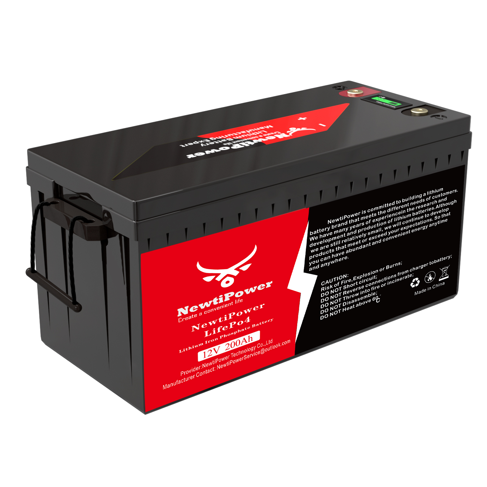 12V 200Ah LiFePO4 Lithium Battery