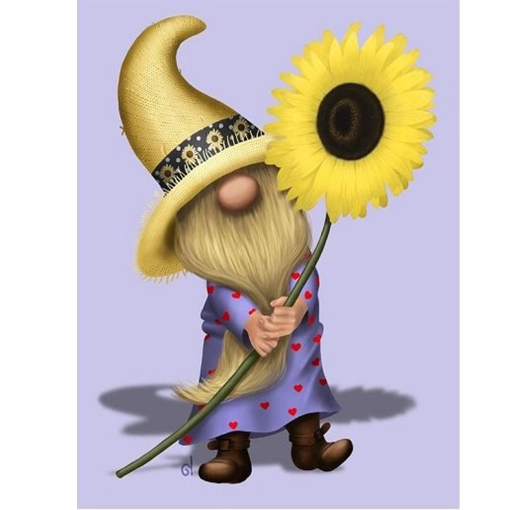 

Sunflower Gnome - Round Drill Diamond Painting - 30*40CM, 501 Original