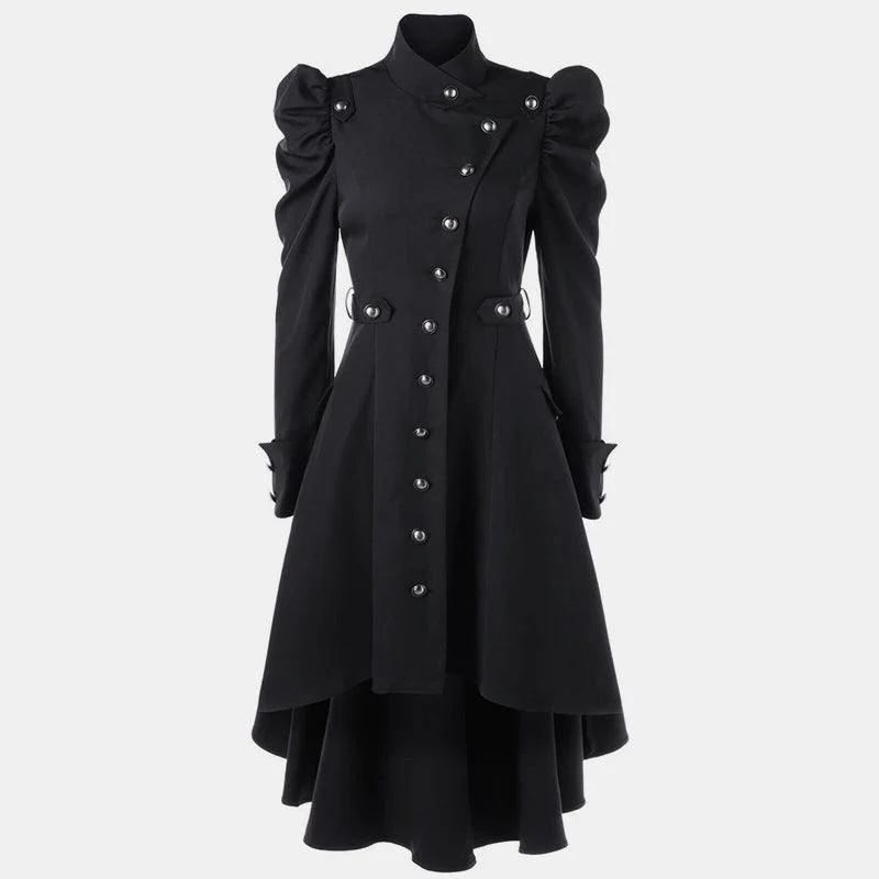 British Style Button Up Coat