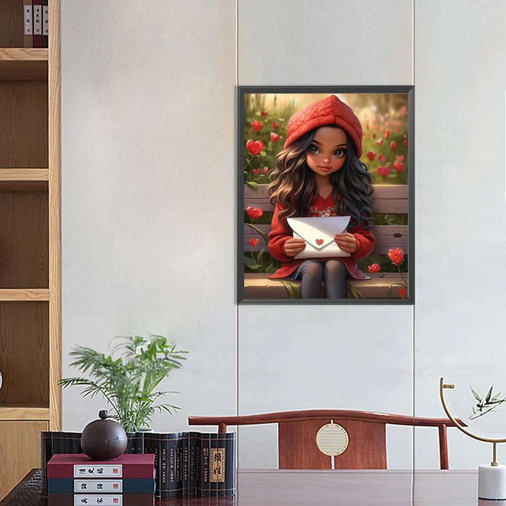 Full Round Diamond Painting 40*50cm - Sweet Girl