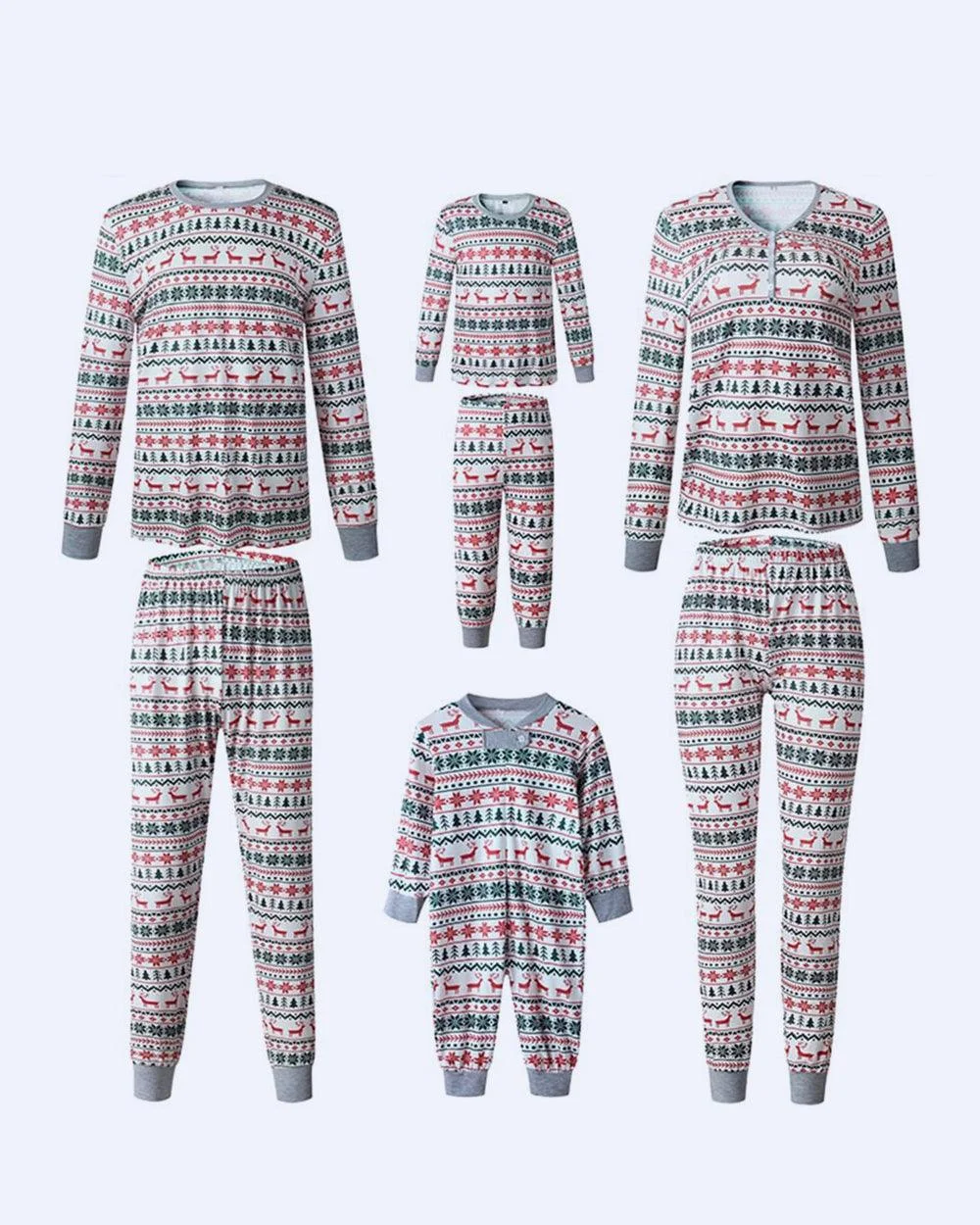 Christmas Deer Snowflake Printed pajamas