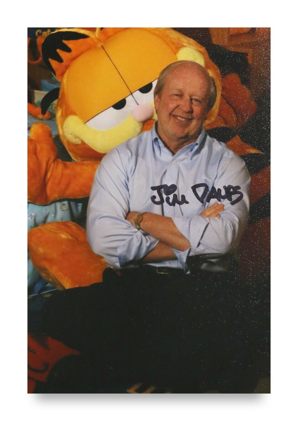 Jim Davis Signed 6x4 Photo Poster painting Cartoonist Garfield Mr. Potato Head Autograph + COA