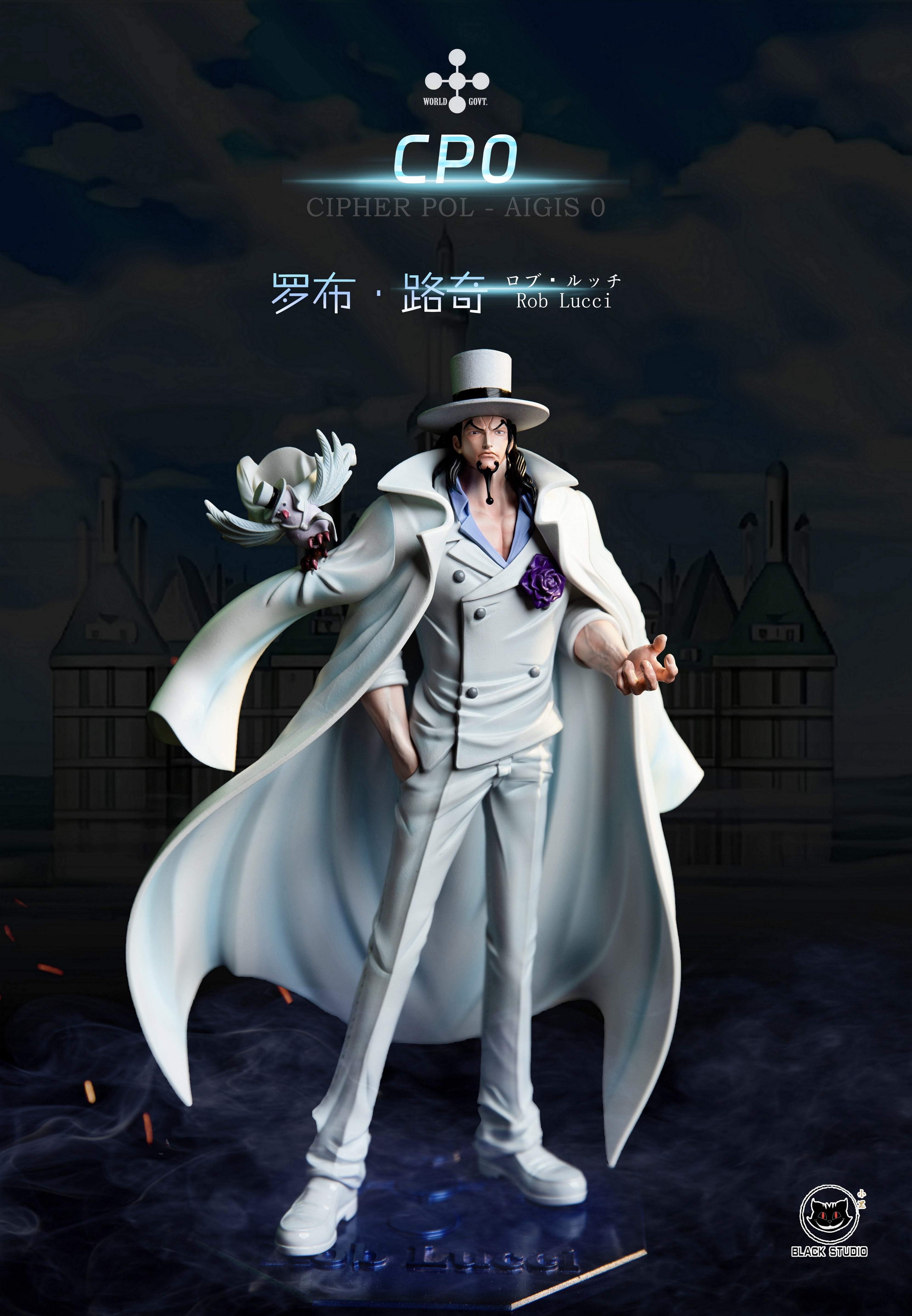 Black Studio  - ONE PIECE - CP0 Rob Lucci & Kalifa Statue（GK）-