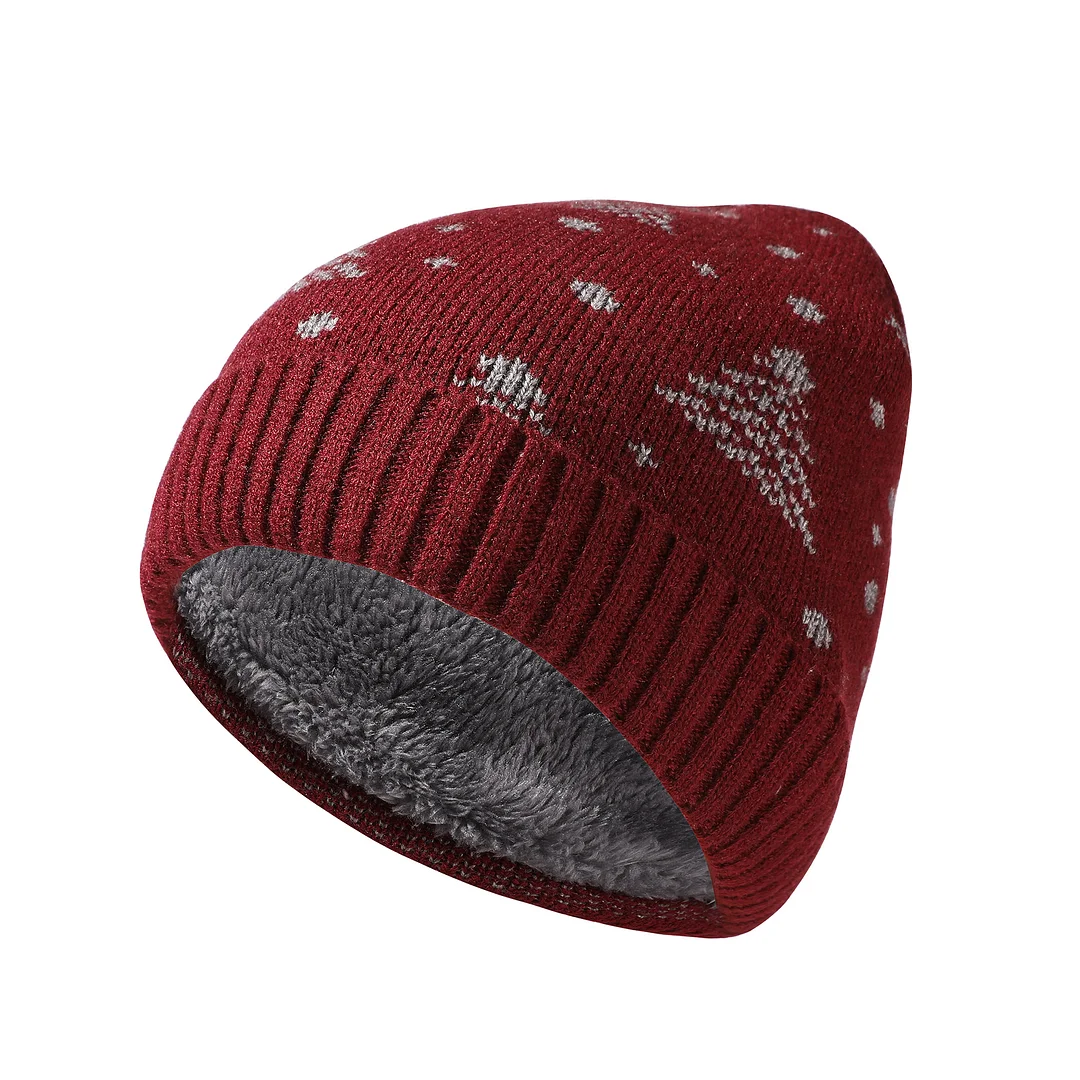 Christmas Fleece Warm Thickened Hat、、URBENIE