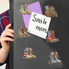 (US Local)Soldier Boots Special Shape Diamond Painting Fridge Magnet for DIY Art Crafts