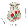 (US Local)Acrylic Wooden Rose Bag Shape Diamond Painting Piggy Bank Storage Box Kit