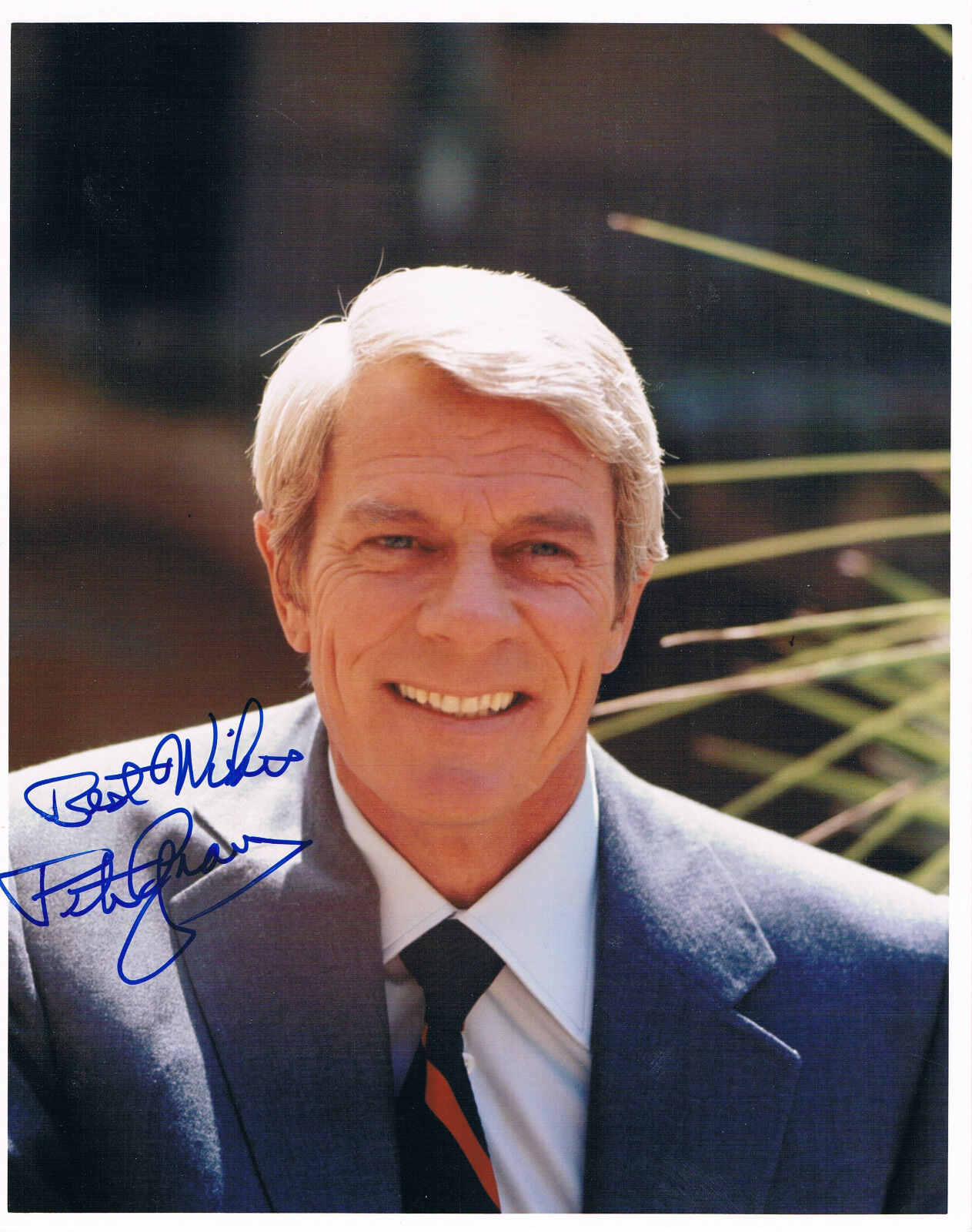 Peter Graves 1926-2010 genuine autograph 8x10