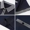 Gioiacombo&trade; Polo da uomo a maniche corte casual con bottoni pied de poule estivi da uomo