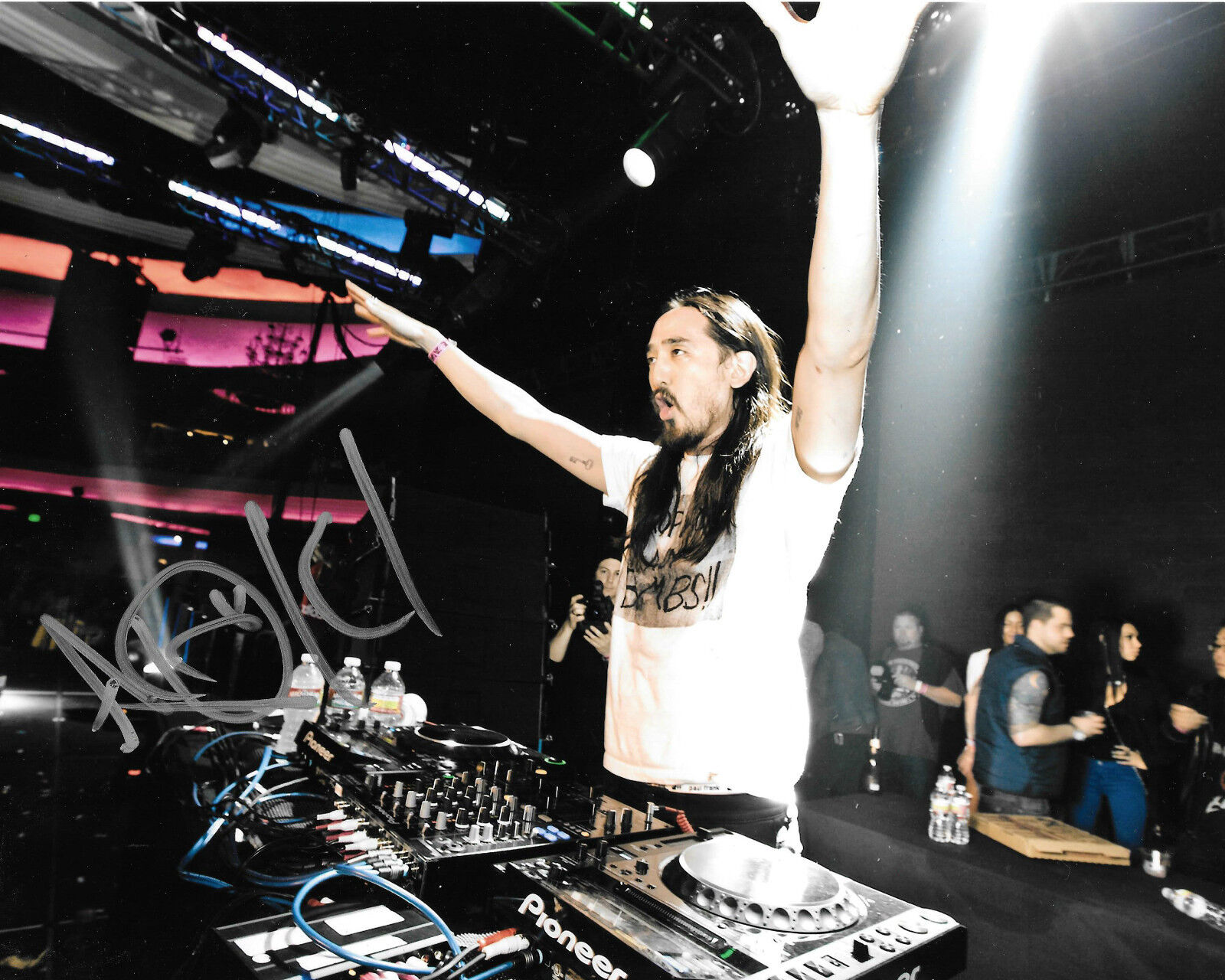 GFA Electro House Musician * DJ STEVE AOKI * Signed 8x10 Photo Poster painting S1 COA