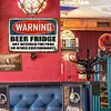 Beer Fridge Warning - Metal Tin Signs(8*12Inch/12*16Inch) - Bar