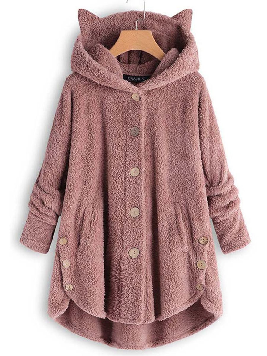 Casual Oversized Sherlock Single-Breasted Hooded Coat