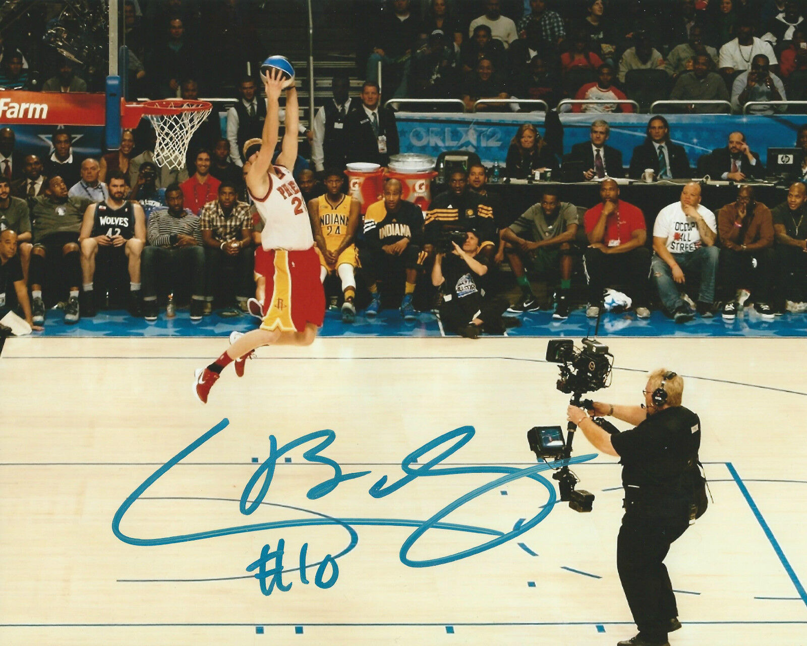 Chase Budinger MN *Minnesota Timberwolves* Signed 8x10 Photo Poster painting C7 COA GFA