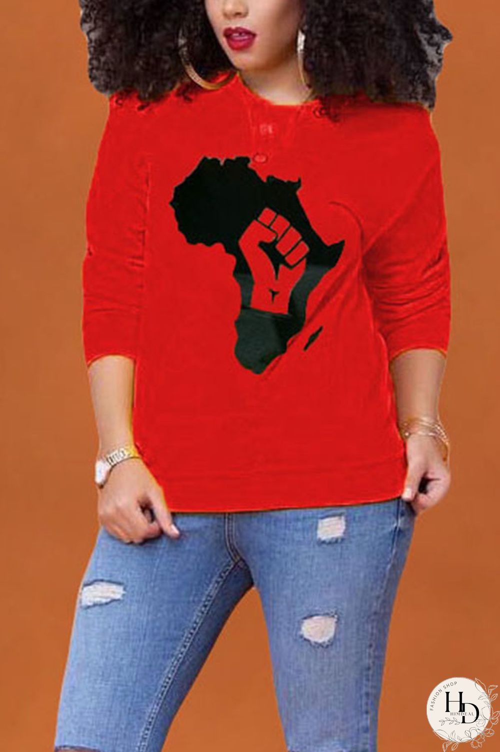 Apricot O Neck Print Polyester Print Long Sleeve Outerwear