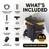 Vacmaster Professional - Wet/Dry Vac, 16 Gallon, Beast Series, 6.5 HP 2-1/2" Hose (VJH1612PF0201), Black