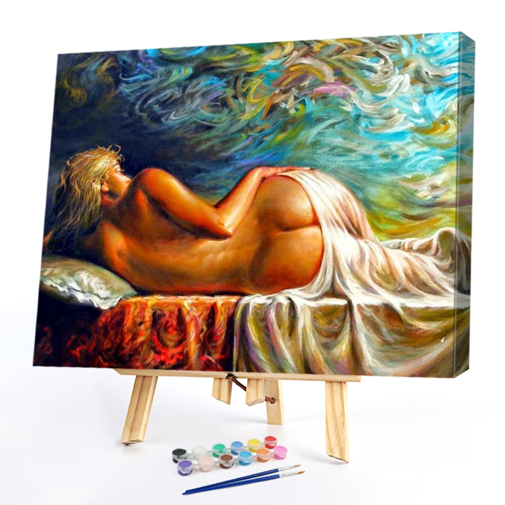 

50*40CM - Paint By Numbers - Sexy Woman, 501 Original