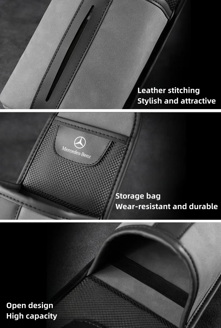 Car seat side paper drawer with storage bag