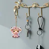 5Pcs DIY Yak Double Sided Special Shaped Diamond Painting Keychains