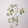 Artificial Apricot Flower Tall Stem Rattan Home Floral Arrangement Arch