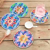 [Upgrade]6pcs/set DIY Diamond Painting Waterproof Case Classic Mandala Coaster Gift Decor Set