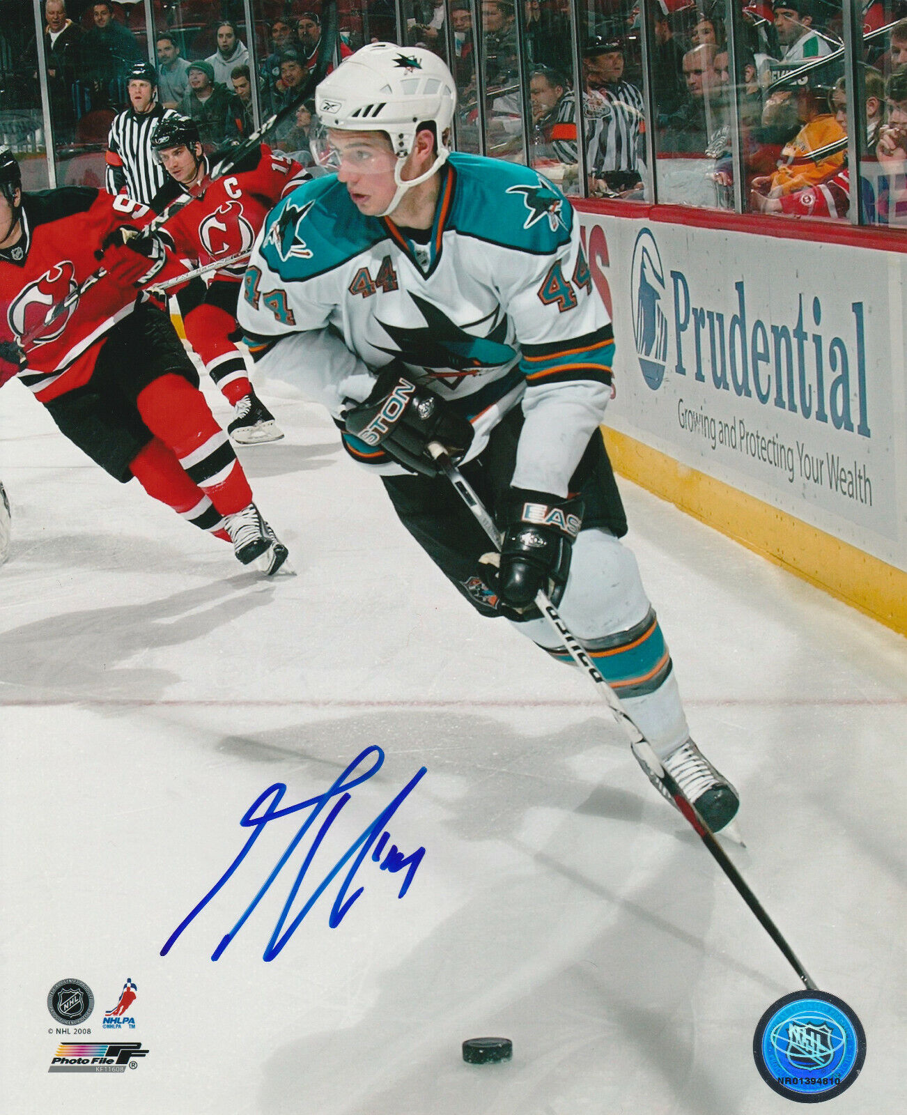 MARC-EDOUARD VLASIC SIGNED SAN JOSE SHARKS 8x10 Photo Poster painting #2 Autograph