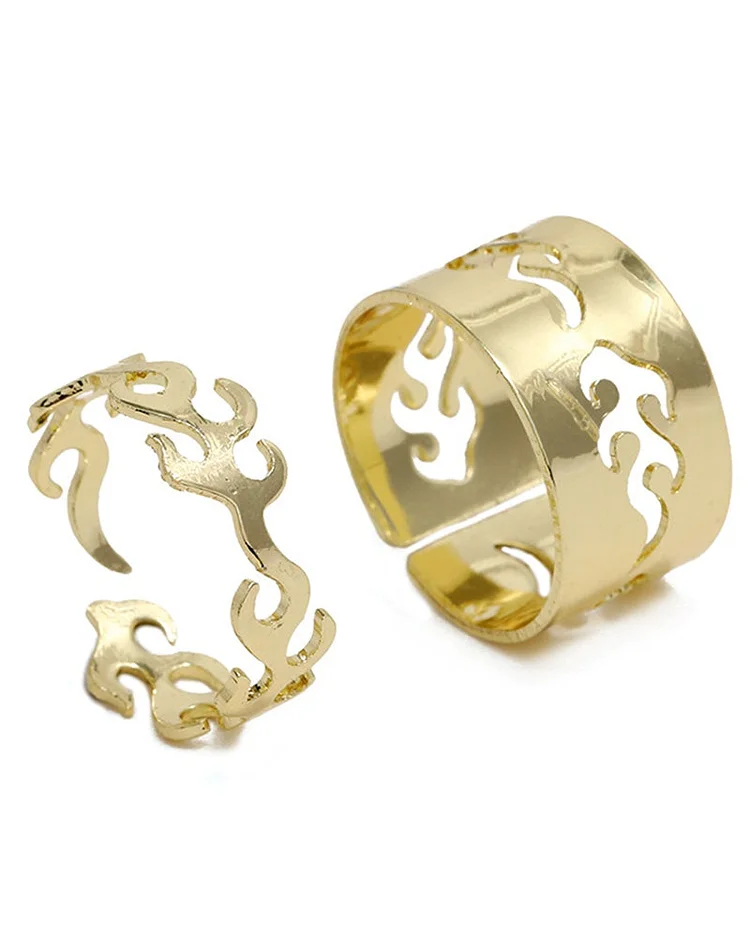 Two-piece Hollow Ring