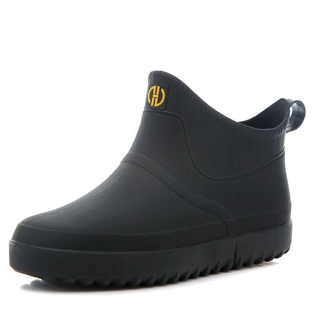 Winter Rain Ankle Boots For Men Slip-on Nonskid Orthopedic Shoes Radinnoo.com