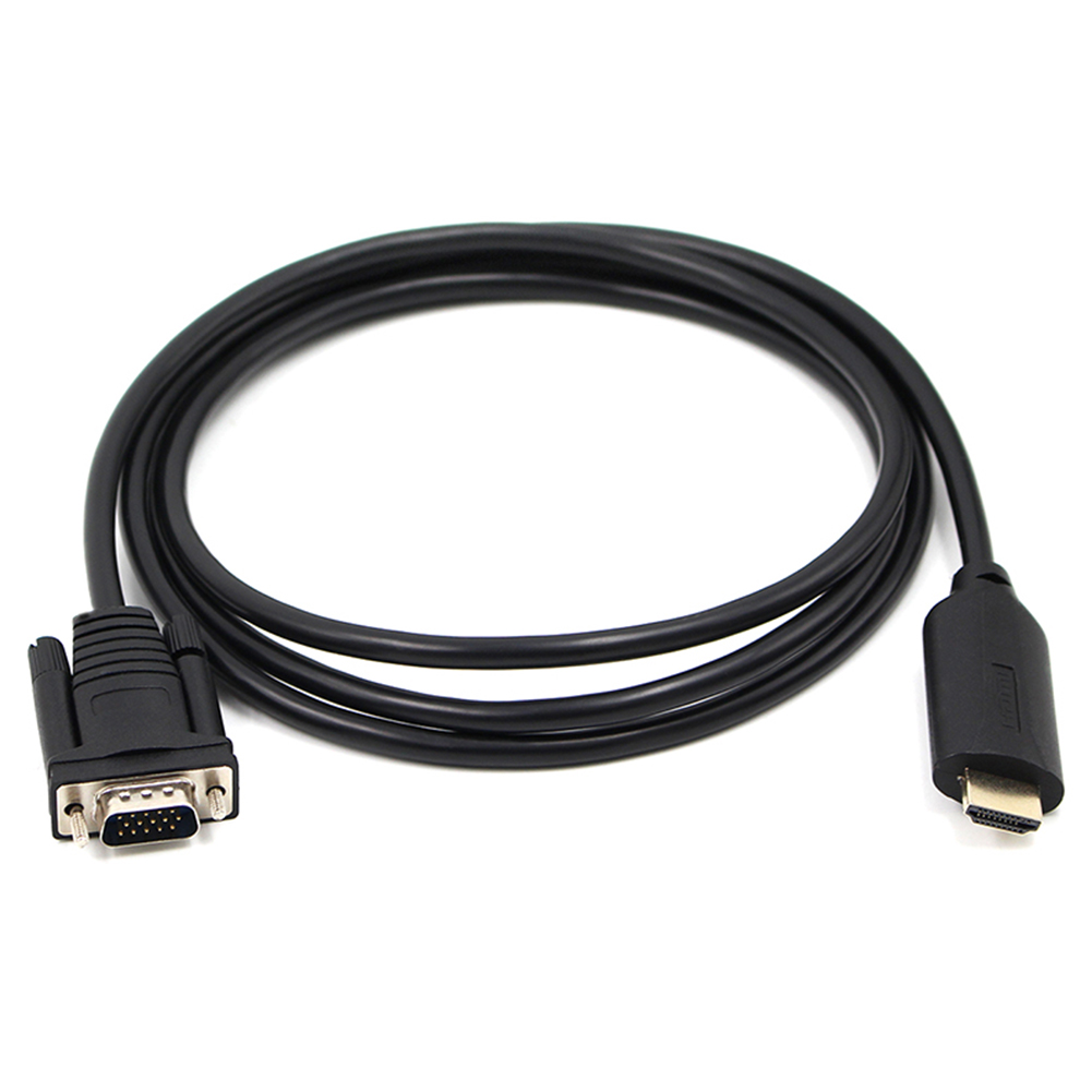 

HDMI-compatible to VGA Adapter Male to Male 4 Feet Cable for PC Monitor Projector HDTV, 501 Original