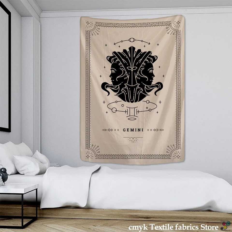 Divination Tarot Tapestry Wall Hanging Constellation Mandala Psychedelic Good Luck Hippie Witchcraft Room Home Decor