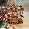 Xmas Carousel Diamond Painting Ornament DIY Pendant Kit 9.45x9.45in