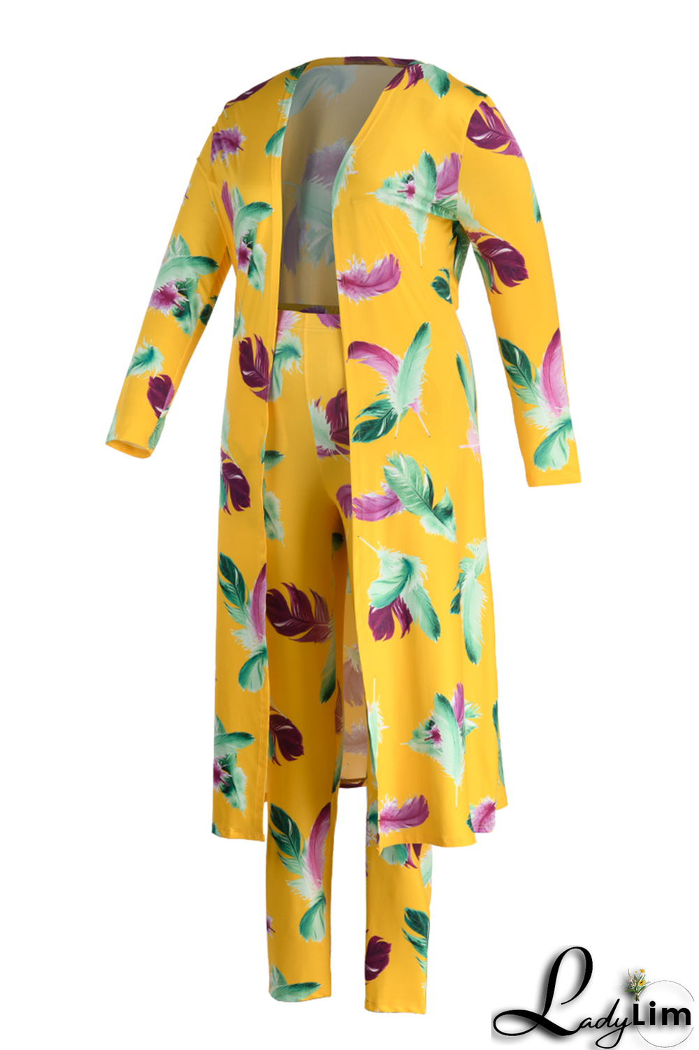 Camouflage Fashion Casual Street Vacation Print Printing cardigan Plus Size Two Pieces