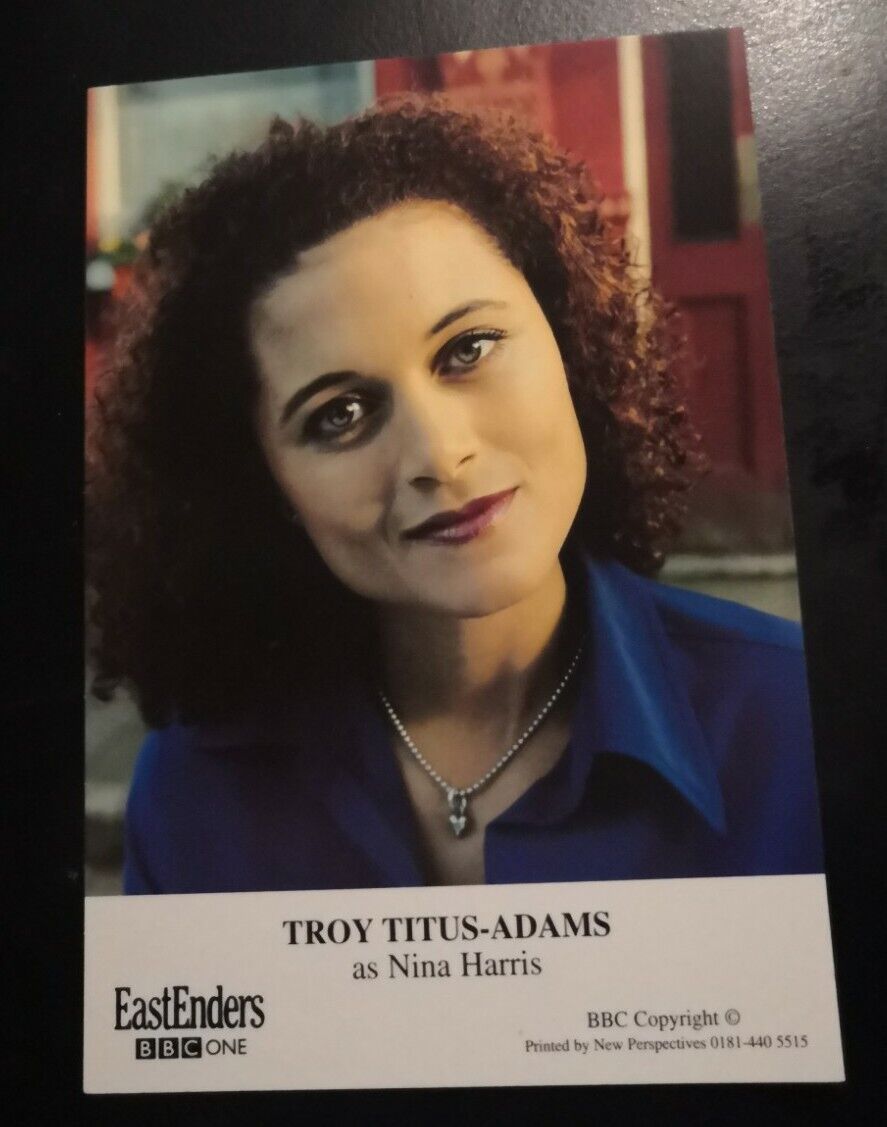 EASTENDERS UNSIGNED CAST CARD OF TROY TITUS ADAMS