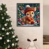 Diamond Painting -DIY Round Drill Christmas Reindeer(40x40cm)