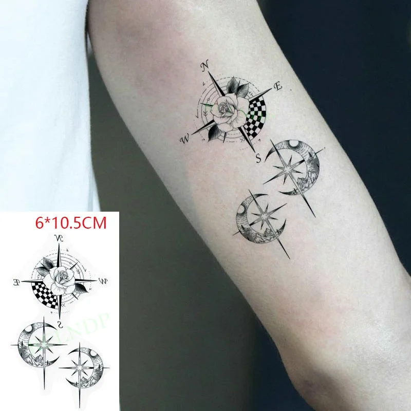 Waterproof Temporary Tattoo Sticker ins Butterfly black white sexy Body Art flash tatoo fake tatto for Women Men