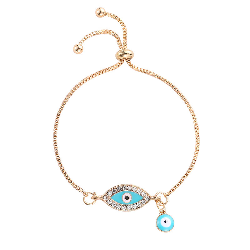 Devil's Eye Zirconia Gold-Plated Bracelet