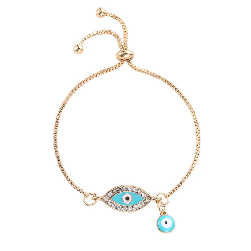 Devil's Eye Zirconia Gold-Plated Bracelet