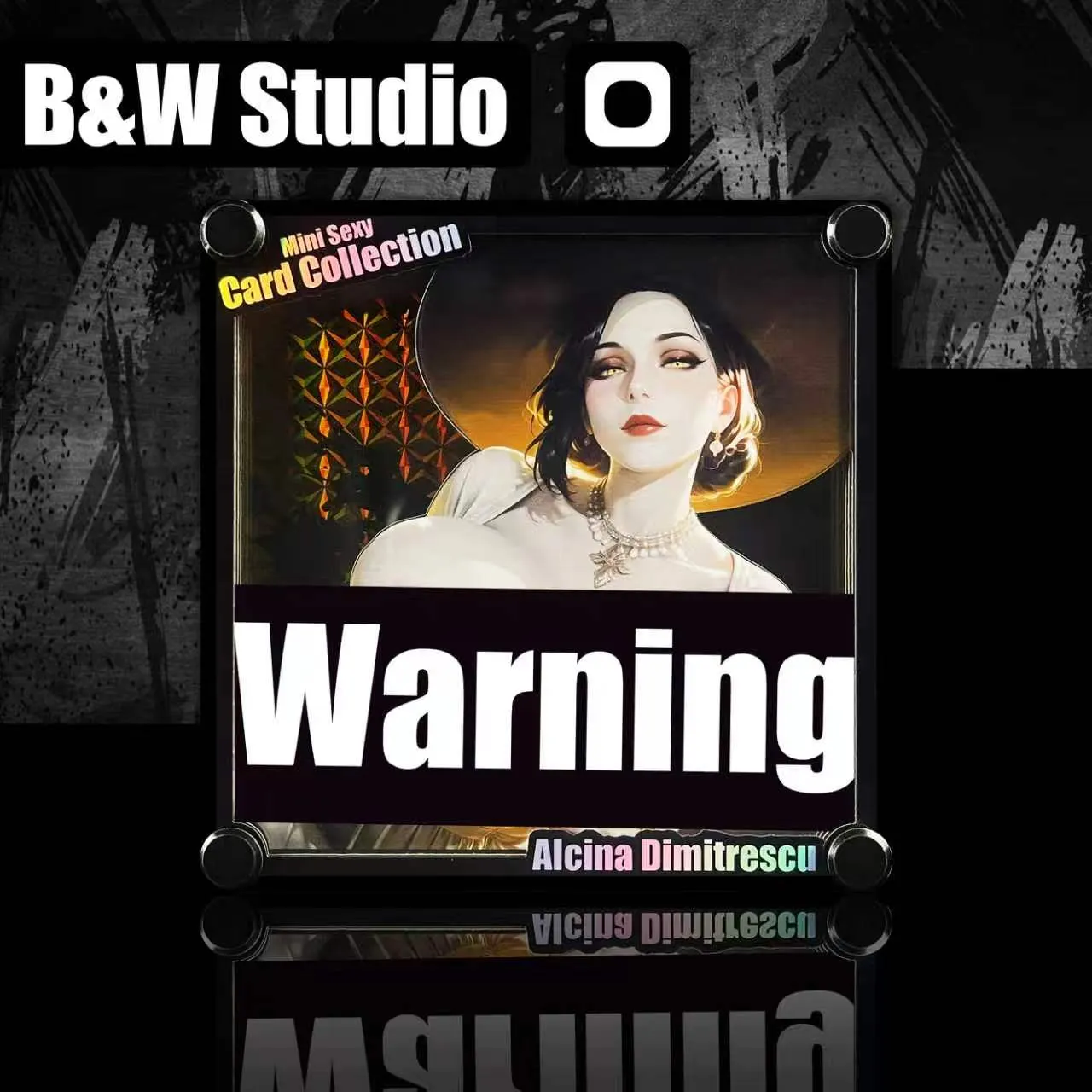 B&W Studio - Mini Prism Card Alcina Dimitrescu MNSC-003A MNSC-003B MNSC-003C Resident Evil-