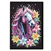 Cute Animal 5D Diamond Painting Notebook Diamond Art Diary Book Kits (Horse)