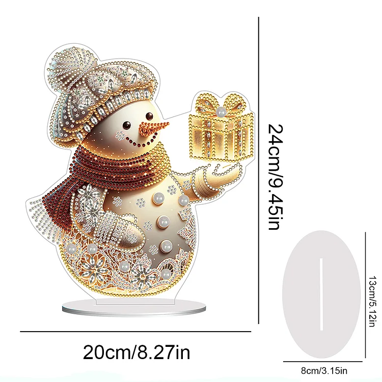 DIY Diamond Painting Christmas Ornaments Home Desktop Decoration Cartoon  Snowman Rhinestone Embroidery Ornaments Handmade Gift