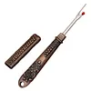 Vintage Carved Metal Seam Ripper with Safety Cover - Antique Stitch Unpicker & Thread Remover for Cross Stitch Mistakes tapestrymarket