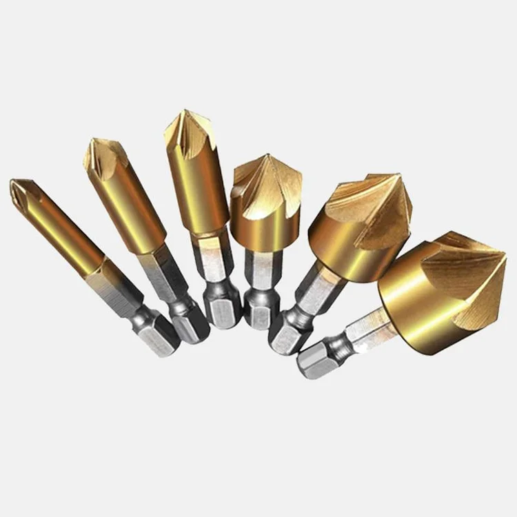 Pousbo® Titanium-coated Five-blade Countersink Drill Bits（50% OFF）