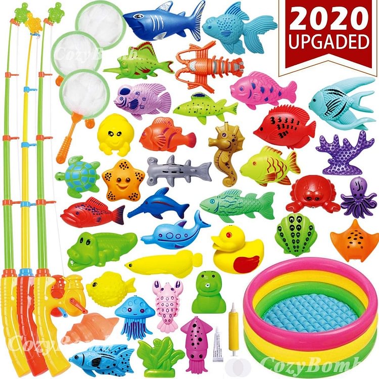 Fishing Game Toys Mega Set 57 Pcs-Mayoulove