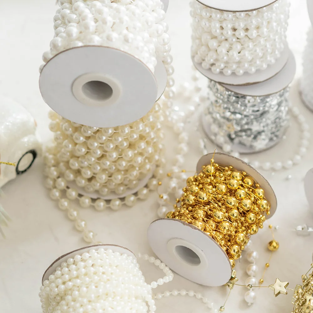 Christmas gypsophila pearl festive decoration bead string DIY accessories
