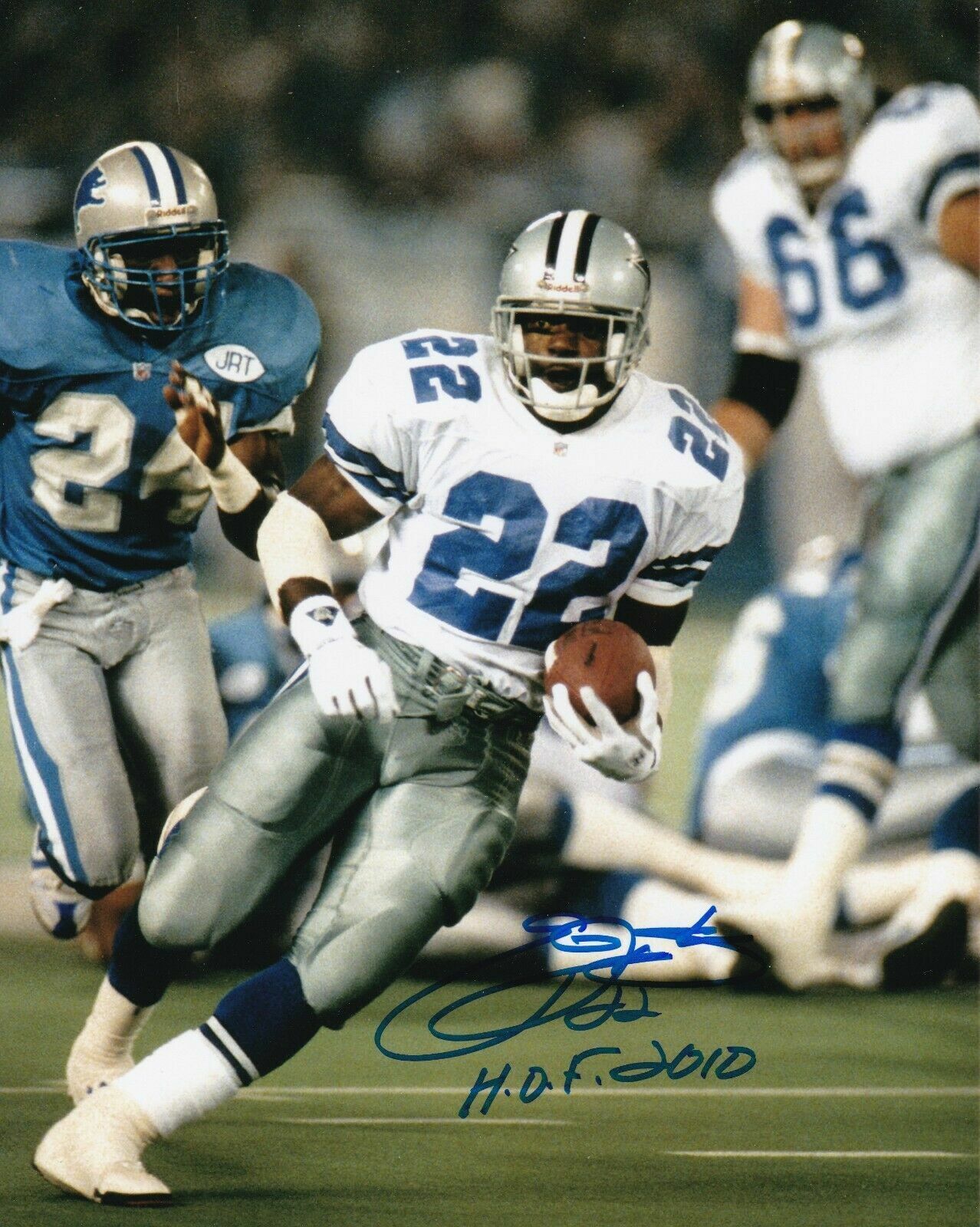 Emmitt Smith Autographed Signed 8x10 Photo Poster painting ( HOF Cowboys ) REPRINT