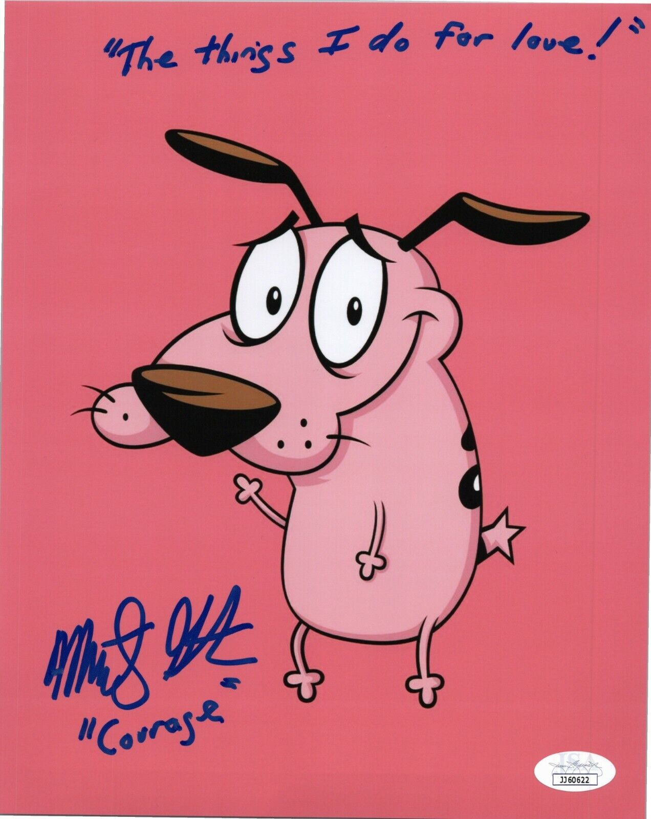 MARTY GRABSTEIN Authentic Signed COURAGE THE COWARDLY DOG