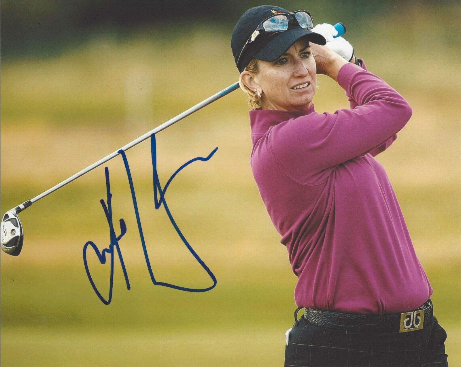 LPGA GOLFER KARRIE WEBB HAND SIGNED 8x10 Photo Poster painting 3 COA WOMEN'S GOLF AUSTRALIA