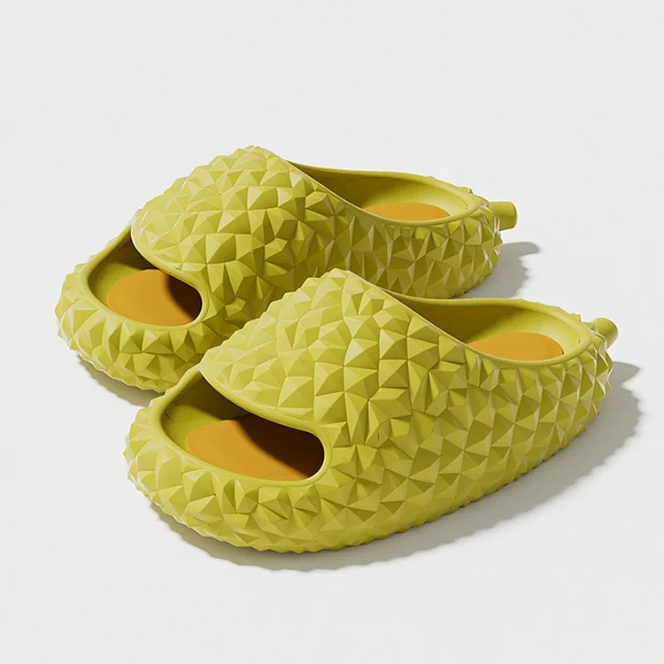 Cute Durian Slides, Quick Dry Non-Slip Soft Bottom Open Toe Indoor And Outdoor Slides