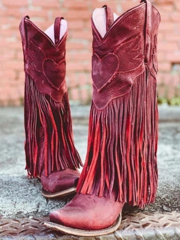 Boho Women Bohemia Style Gladiator Motorcycle Boots Fringed Cowboy Autumn Women Tassel Shoes
